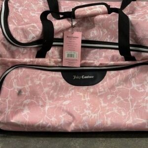 Juicy Couture Pink and Black Travel Bag